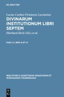 Divinarum institutionum libri septem /