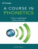 A course in phonetics /