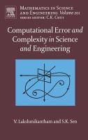 Computational error and complexity in science and engineering /