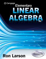 Elementary linear algebra /