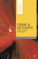 Crime and deviance /