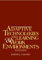 Adaptive technologies for learning & work environments /