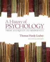 A history of psychology : from antiquity to modernity /