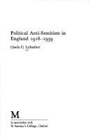 Political anti-Semitism in England, 1918-1939 /