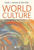 World culture : origins and consequences /
