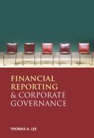 Financial reporting and corporate governance /