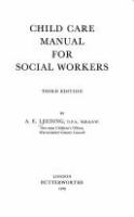 Child care manual for social workers /