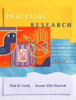 Practical research : planning and design.