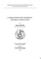 L'amphictionie pyléo-delphique : histoire et institutions /