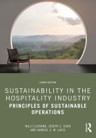 Sustainability in the hospitality industry : principles of sustainable operations /