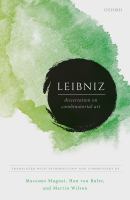 Leibniz : Dissertation on the combinatorial art /