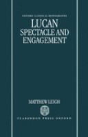 Lucan : spectacle and engagement /