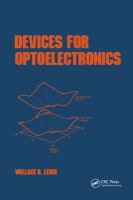 Devices for optoelectronics /