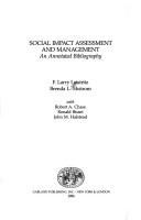 Social impact assessment and management : an annotated bibliography /