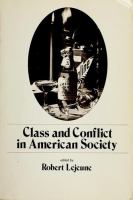 Class and conflict in American society.