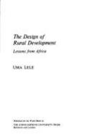 The design of rural development : lessons from Africa /