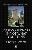 Postmodernism is not what you think /