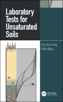 Laboratory tests for unsaturated soils /