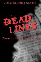 Dead lines : essays in murder and mayhem /
