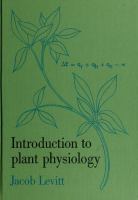 Introduction to plant physiology.