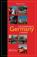 Contemporary Germany : a handbook /