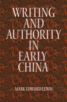 Writing and authority in early China /