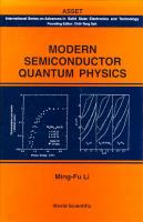 Modern semiconductor quantum physics /