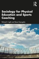 Sociology for physical education and sports coaching /