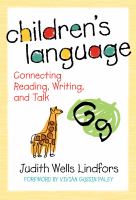 Children's language : connecting reading, writing, and talk /