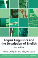 Corpus linguistics and the description of English /