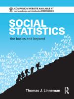 Social statistics the basics and beyond /