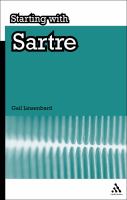 Starting with Sartre /