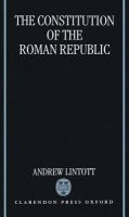 The constitution of the Roman Republic /