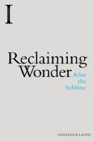 Reclaiming wonder : after the sublime /