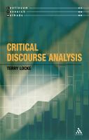 Critical discourse analysis /