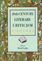 20th century literary criticism : a reader.
