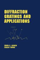 Diffraction gratings and applications /
