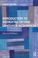 Introduction to instructed second language acquisition /