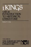 1 Kings : with an introduction to historical literature /