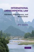 International environmental law : fairness, effectiveness, and world order /