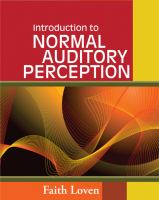 Introduction to normal auditory perception /