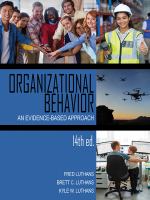 Organizational behavior : an evidence-based approach /