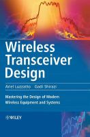 Wireless transceiver design : mastering the design of modern wireless equipment and systems /
