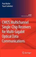 CMOS multichannel single-chip receivers for multi-gigabit optical data communications /