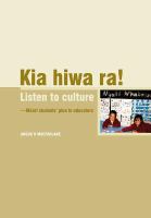 Kia hiwa ra : listen to culture : Māori students' plea to educators /
