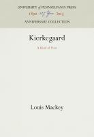 Kierkegaard : a kind of poet.