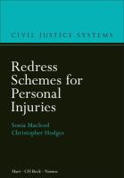 Redress schemes for personal injuries /