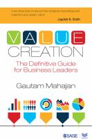 Value Creation : The Definitive Guide for Business Leaders.