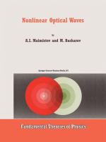 Nonlinear optical waves /