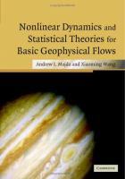 Non-linear dynamics and statistical theories for basic geophysical flows /